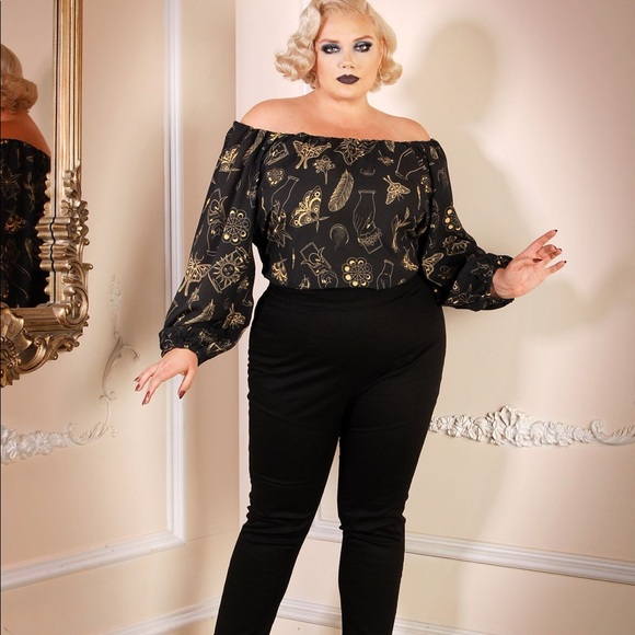 *SOLD* Stregheria Sylvia Pinup Couture Top - Picture 9 of 10